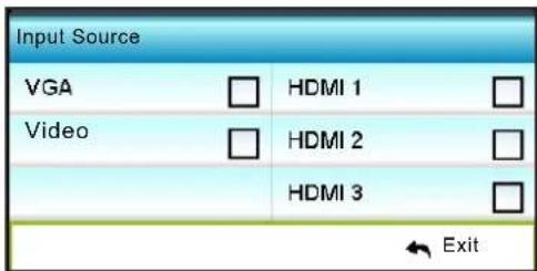 OPTOMA EH504WIFI - Input Source - 1