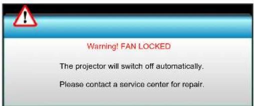 OPTOMA EH504WIFI - Fan failed: • - 1