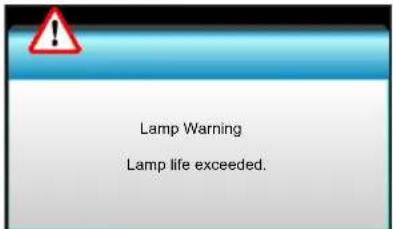 OPTOMA EH504WIFI - Warning indicators - 2