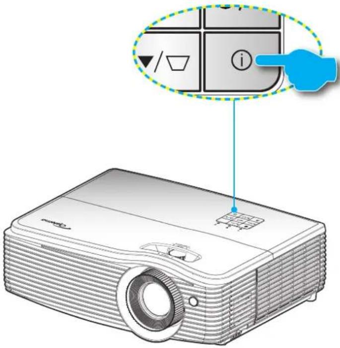 OPTOMA EH504WIFI - Using the Information button - 1