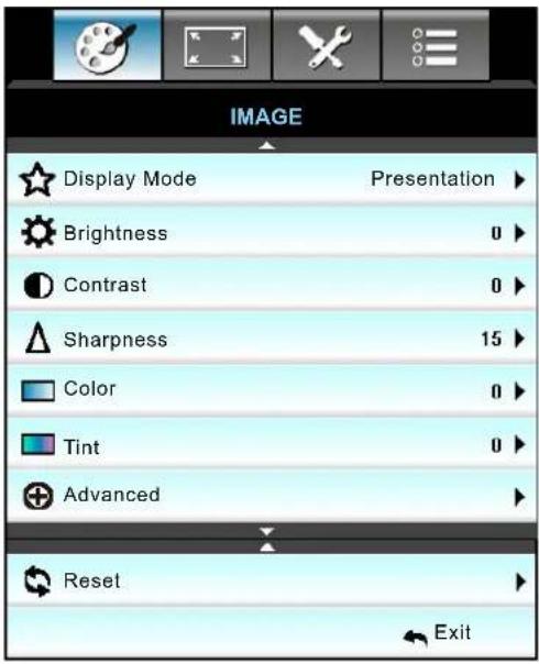 OPTOMA EH504WIFI - Image menu - 1