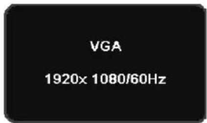 VGA 1920x 1080/60Hz