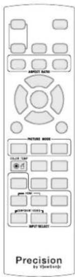 APPROCT RACE NOTICE MODE COLOR TEMP INPUT TEST INPUT SELECT Precision by Viewfinder