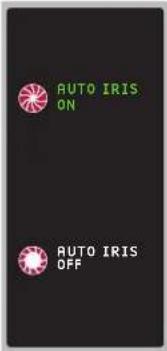 AUTO IRIS ON AUTO IRIS OFF