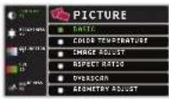VIEWSONIC Pro8100 - 2-1. Picture Sub-Menu - 1