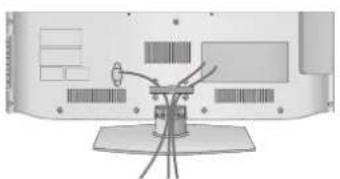 LG 47LD450C - Put the cables inside the CABLE MANAGEMENT CLIP and snap it closed. - 1