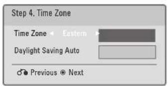 LG 47LD450C - Step 4. Time Zone - 1