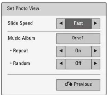 LG 47LD450C - Set Photo View Menu Options - 1