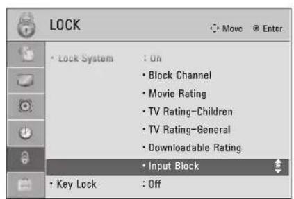 LG 47LD450C - EXTERNAL INPUT BLOCKING - 1