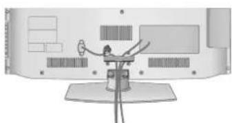LG 47LD450C - Put the cables inside the CABLE MANAGEMENT CLIP and snap it closed. - 2