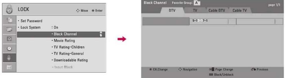 LG 47LD450C - CHANNEL BLOCKING - 1
