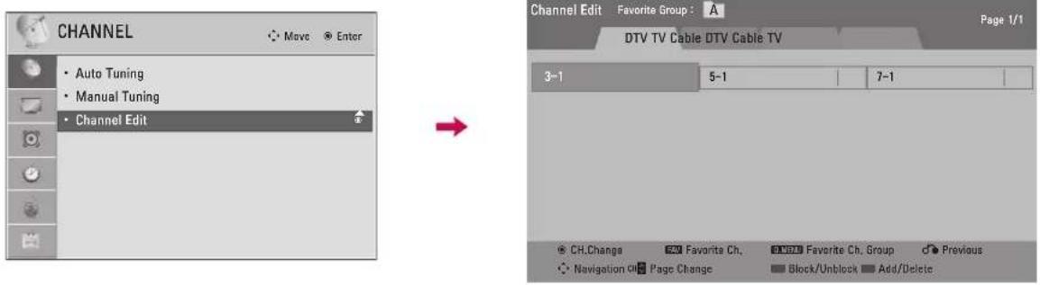 LG 47LD450C - Channel Editing - 1