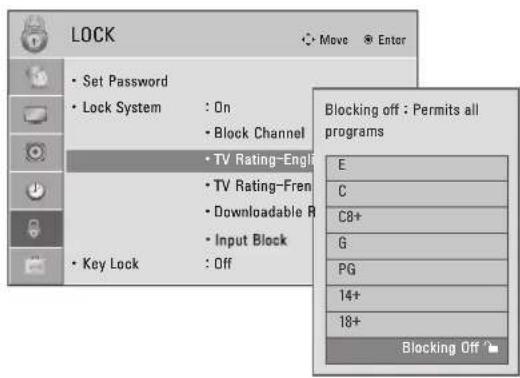 LG 47LD450C - TV Rating English - For CANADA - 3