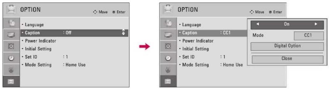 LG 47LD450C - Digital Broadcasting System Captions - 1