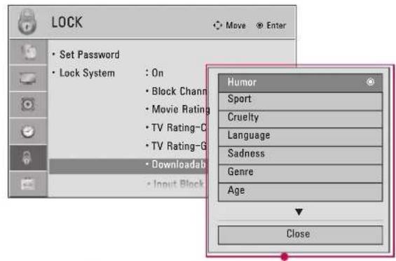 LG 47LD450C - DOWNLOADABLE RATING - 2