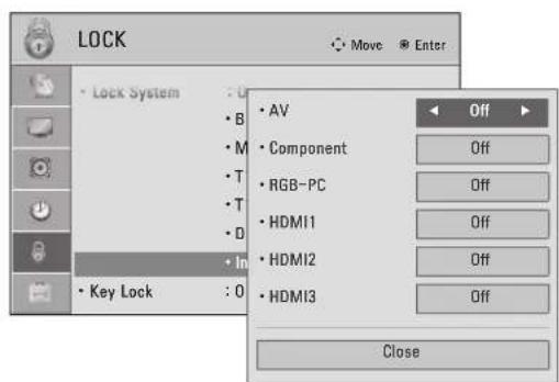 LG 47LD450C - EXTERNAL INPUT BLOCKING - 3