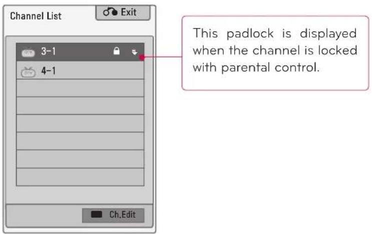 LG 47LD450C - CHANNEL LIST - 1