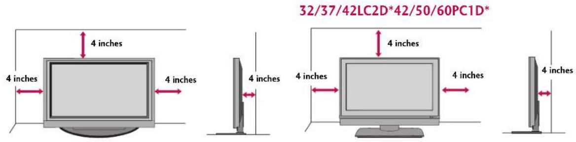 LG 42PC1DV - DESKTOP PEDESTAL INSTALLATION - 1