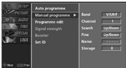 LG 42PC1DV - FINE TUNING - In Analogue Mode only - 3