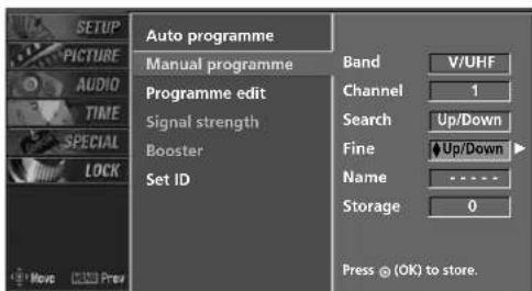 LG 42PC1DV - FINE TUNING - In Analogue Mode only - 4