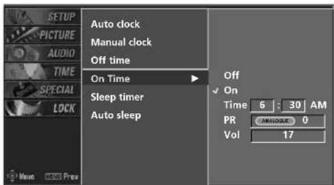LG 42PC1DV - ON/OFF TIME SETUP - 3