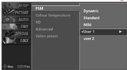LG 42PC1DV - MANUAL PICTURE CONTROL (PSM-User option) - 3