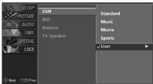 LG 42PC1DV - MANUAL SOUND CONTROL (SSM-User option) - 3
