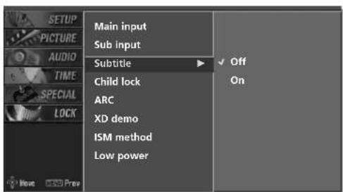 LG 42PC1DV - SUBTITLE - In Digital Mode only - 3