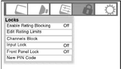TOSHIBA Regza 37HL67 - Entering the PIN code - 1