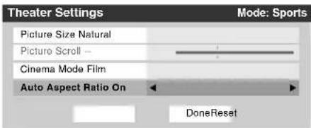 TOSHIBA Regza 37HL67 - To turn on the auto aspect ratio feature: - 1