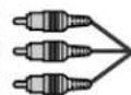 TOSHIBA Regza 37HL67 - Component video cables (red/green/blue) - 2