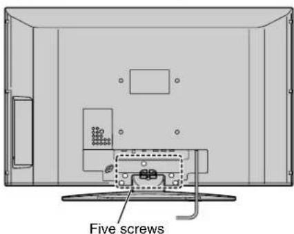 TOSHIBA Regza 37HL67 - Removing the Pedestal Stand - 1