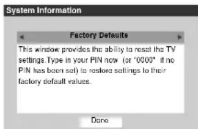TOSHIBA Regza 37HL67 - Reset Factory Defaults - 1