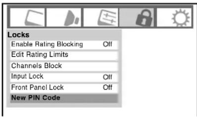 TOSHIBA Regza 37HL67 - Changing your PIN code - 1