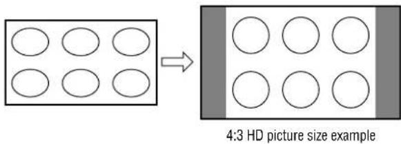 TOSHIBA Regza 37HL67 - 4:3 HD picture size (for 720p, 1080i, and 1080p program sources only) - 1