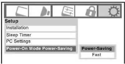 TOSHIBA Regza 37HL67 - To set the Power-On Mode feature: - 1