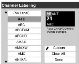 TOSHIBA Regza 37HL67 - To assign channel labels: - 2