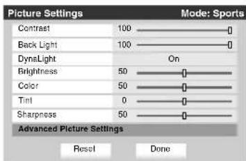 TOSHIBA Regza 37HL67 - Using dynamic contrast - 2