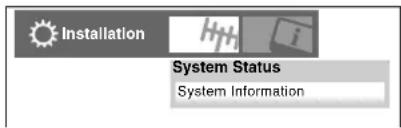 TOSHIBA Regza 37HL67 - Viewing the system status - 1