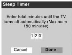 TOSHIBA Regza 37HL67 - To set the sleep timer using the on-screen menus: - 2