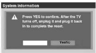 TOSHIBA Regza 37HL67 - Reset Factory Defaults - 2
