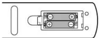 TOSHIBA Regza 37HL67 - Installing the remote control batteries - 2