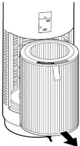 Cado AP-C200 - Replacing the Deodorizing/Dust Collecting/Anti-Bacterial Filter - 2