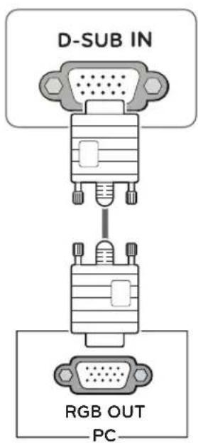 LG 23MP67D - D-SUB connection - 1