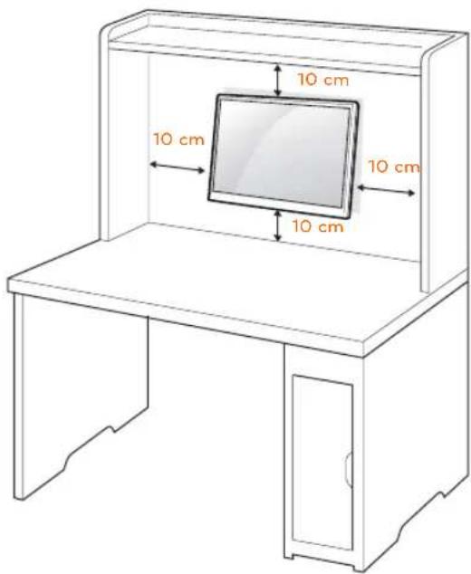 LG 23MP67D - Mounting on a wall - 1