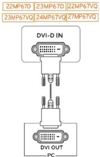 LG 23MP67D - DVI-D connection - 1