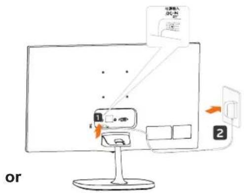 LG 23MP67D - Mounting on a table - 2