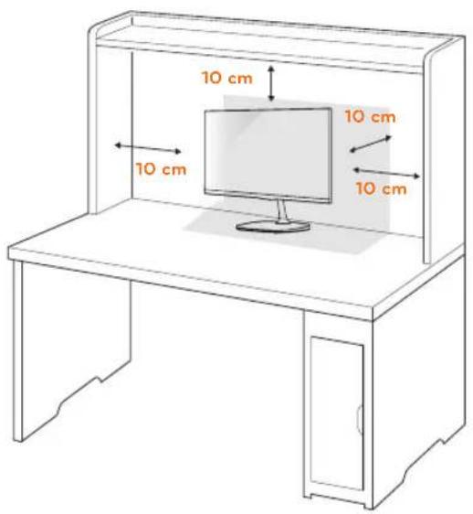 LG 23MP67D - Mounting on a table - 1