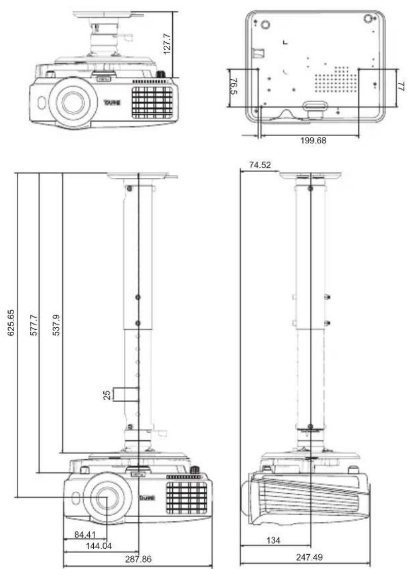 BENQ MW621ST - Ceiling mount installation - 1