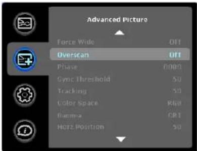 INFOCUS IN1100 - Advanced Picture menu - 1